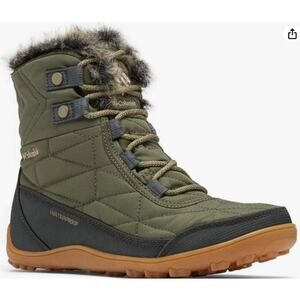 Womens Columbia Minx Shorty Fur Snow Boots Size 6
